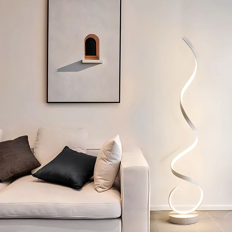 Stehlampe im Spiral Design
