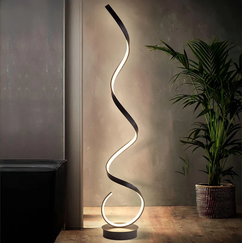 Stehlampe im Spiral Design