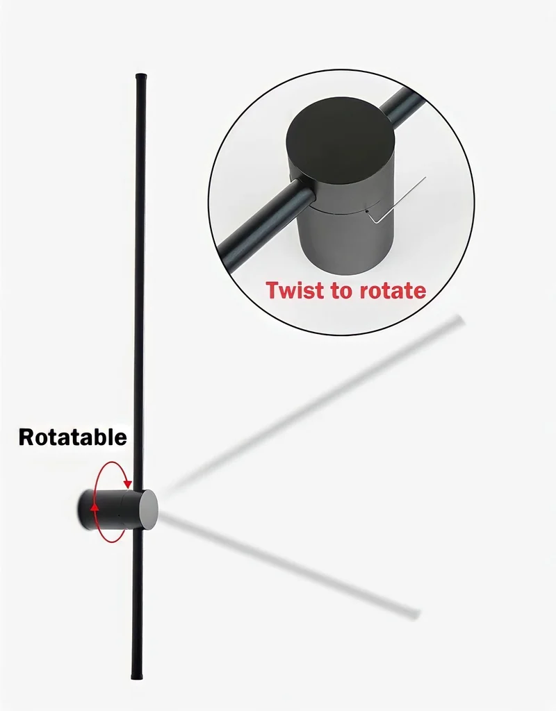 Wandleuchte 360° Rotation