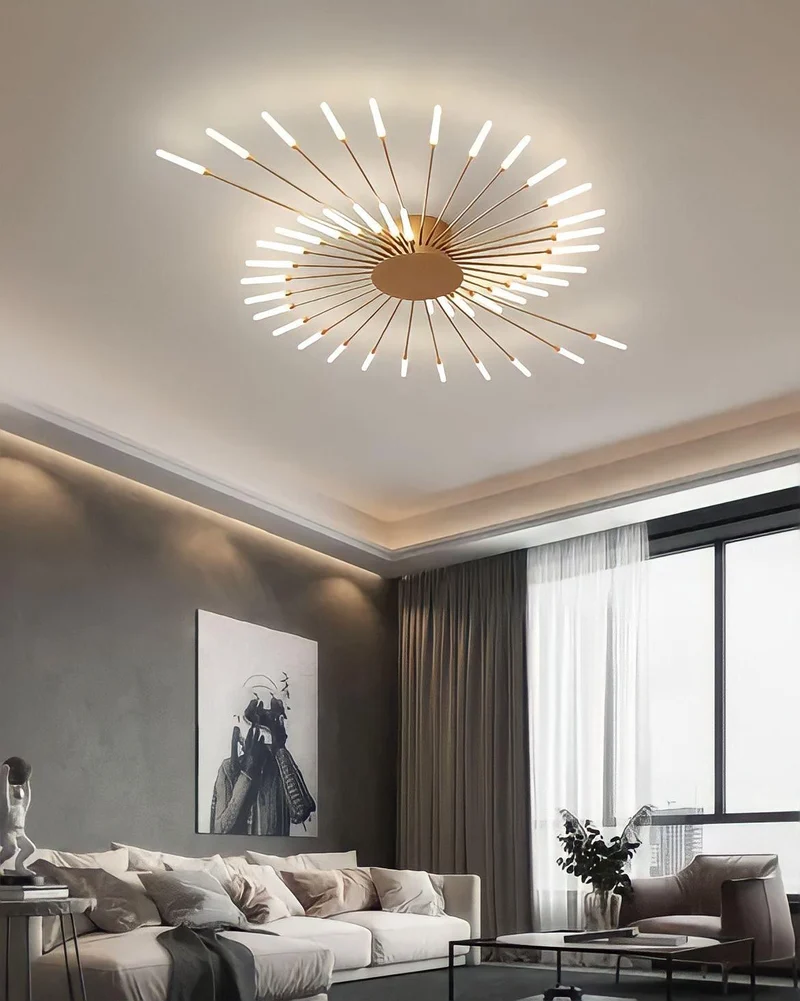 Moderne Deckenlampe im Stacheldesign