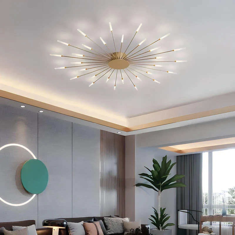 Moderne Deckenlampe im Stacheldesign