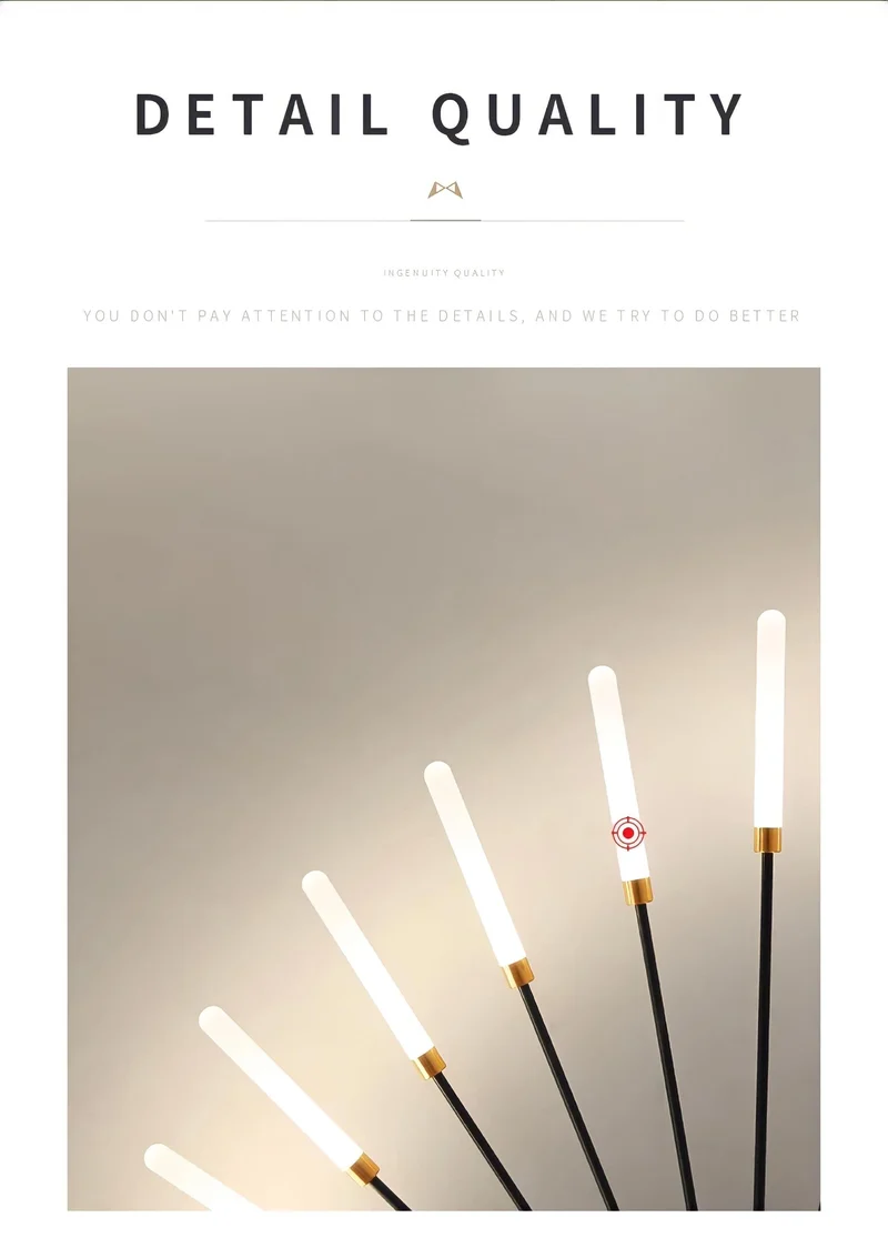 Moderne Deckenlampe im Stacheldesign