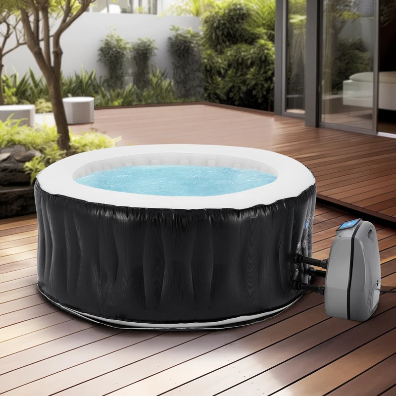 Aufblasbarer Whirlpool Carbone 165x70 cm [pro.tec]