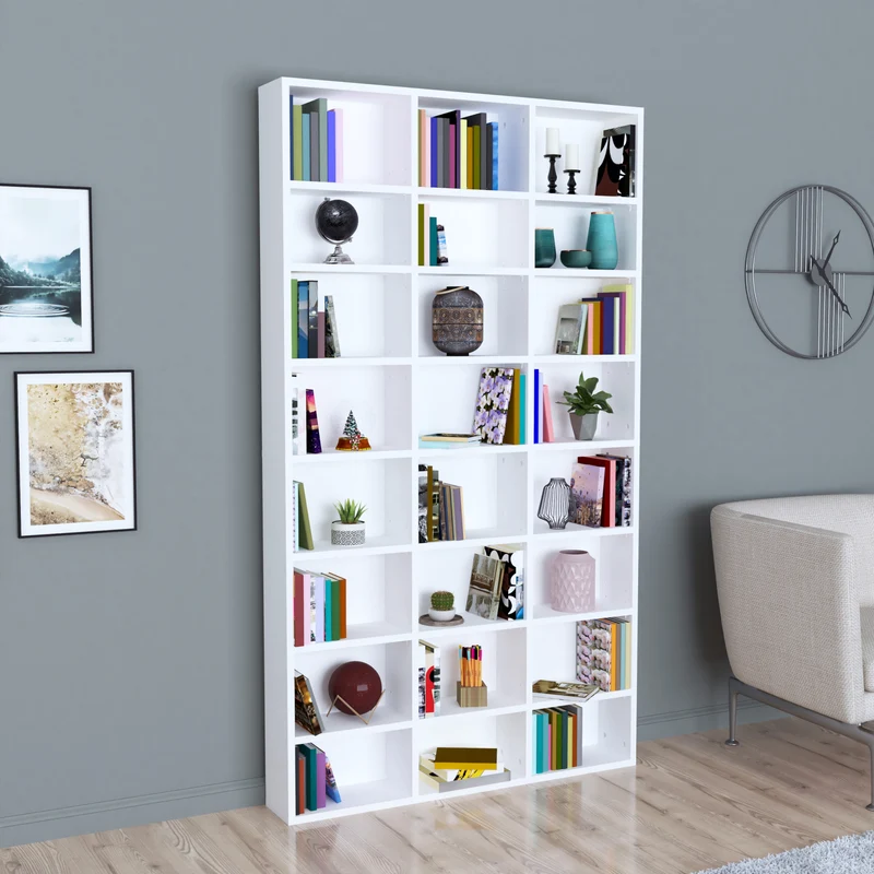 Bücherregal Askvoll 178x102x16cm Weiß [en.casa]