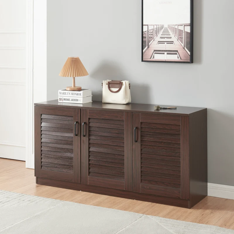 Schuhschrank Løten 125x36x62 cm Wenge [en.casa]