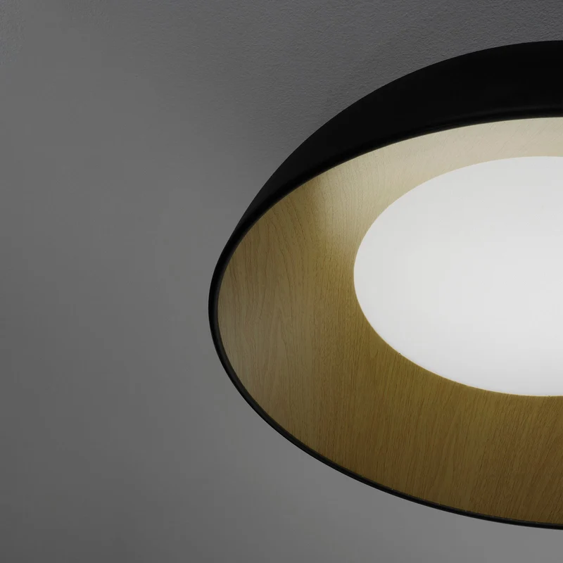 Plafoniera LED DOUBLE-50 | Nero
