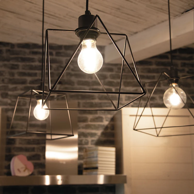 Lampadario 4 luci NULKI | Nero