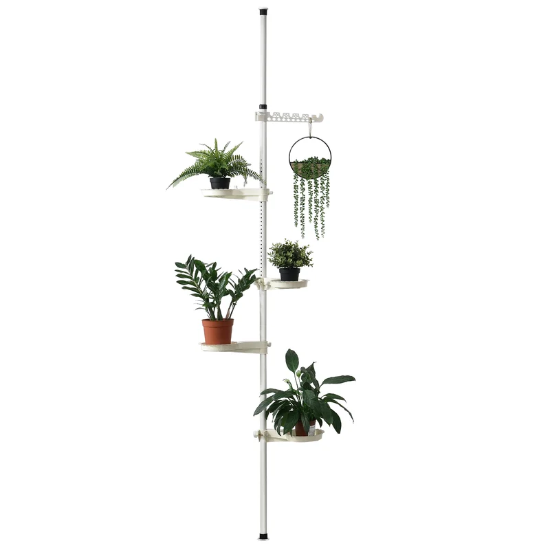 Pflanzregal 110-305 cm Teleskop Blumenregal [en.casa]