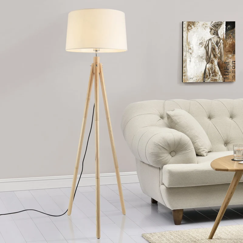 Stehleuchte Tomar 153 cm 1xE27 Max. 60W Weiß lux.pro