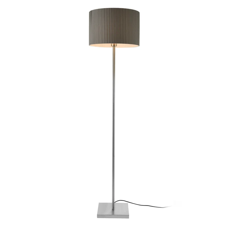 Stehleuchte Coimbra 151 cm 1xE27 Metall Grau lux.pro