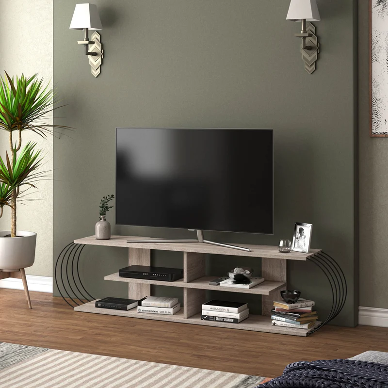 Fernsehtisch Robertsfors 180/172/160cm in versch. Farben [en.casa]