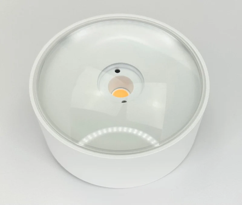 LED Deckenaufbauleuchte Lens 8W, 2700K, IP20
