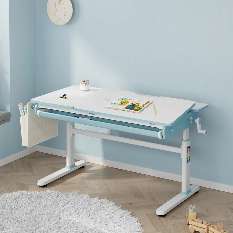 Höhenverstellbarer Kinderschreibtisch Kuosa [en.casa]