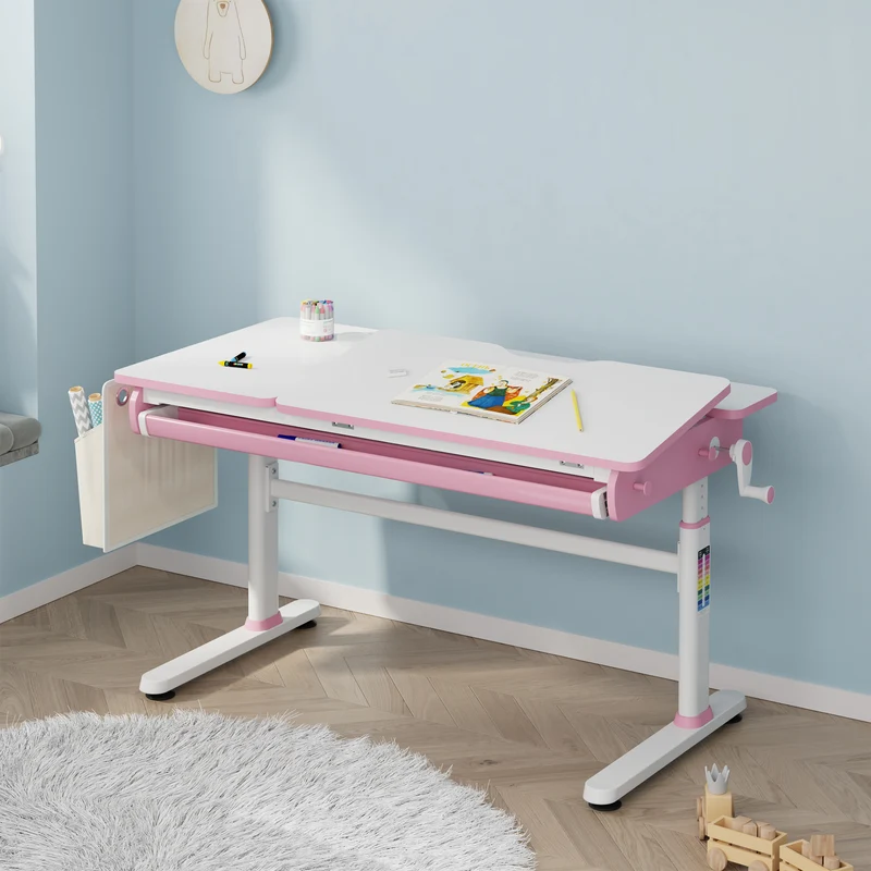 Höhenverstellbarer Kinderschreibtisch Kuosa [en.casa]