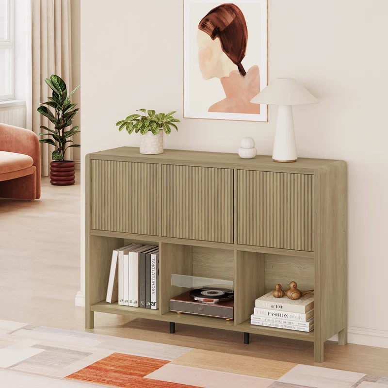 Sideboard Lukkodso mit Türen und Fächern [en.casa]