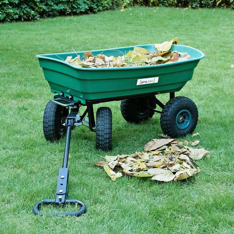 Bollerwagen Corfinio 111x51 cm max. 250kg Grün/Schwarz [pro.tec]