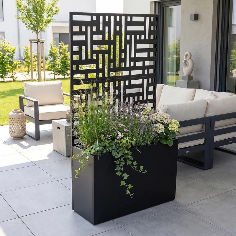 Trennwand Bernalda mit Blumenkasten [casa.pro]