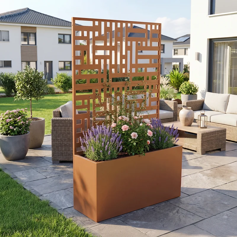 Trennwand Bernalda mit Blumenkasten [casa.pro]