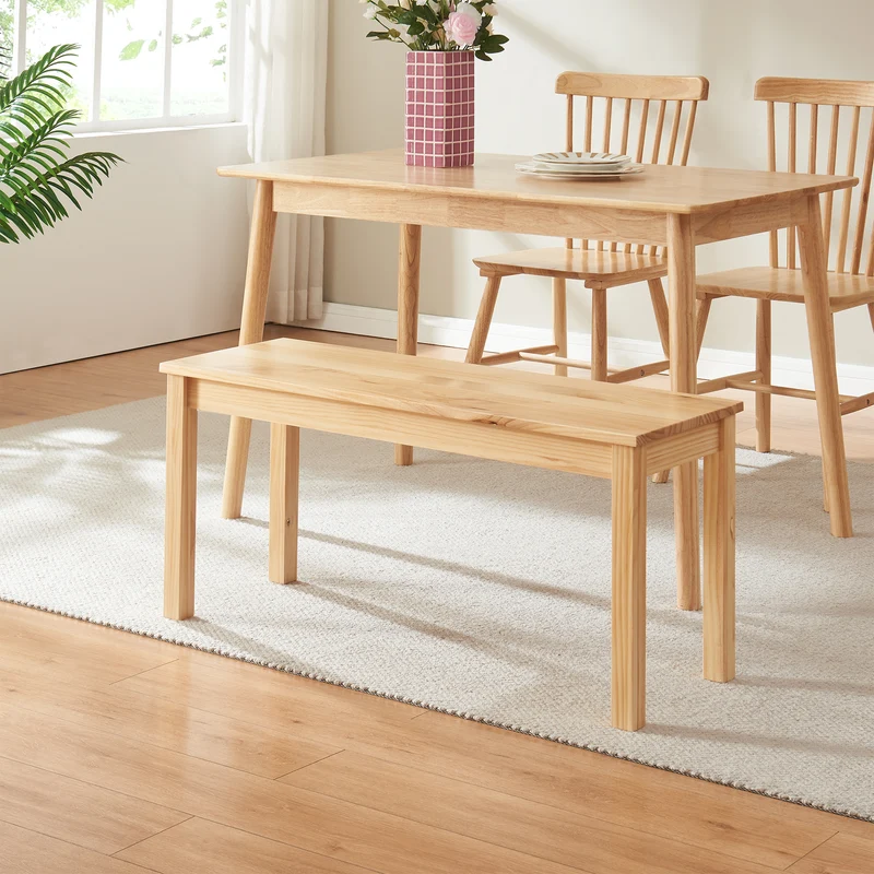 Esszimmerbank aus Holz Trerunulu [en.casa]