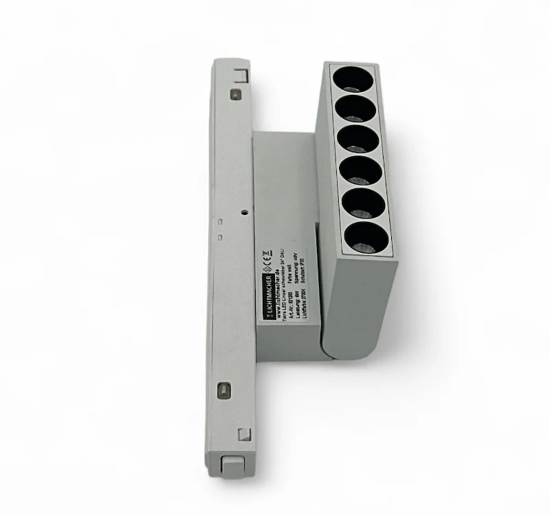 LED Magnetschiene Strahler "Kasette schwenkbar" 6*1W, 2700K, 24°, DALI