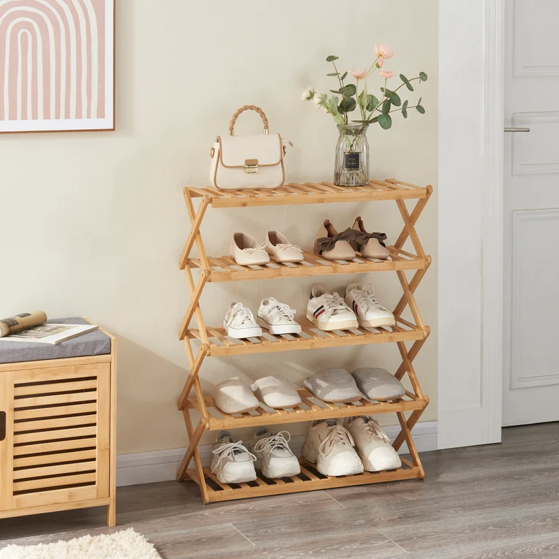 Faltbares Schuhregal Fitzbek [en.casa]