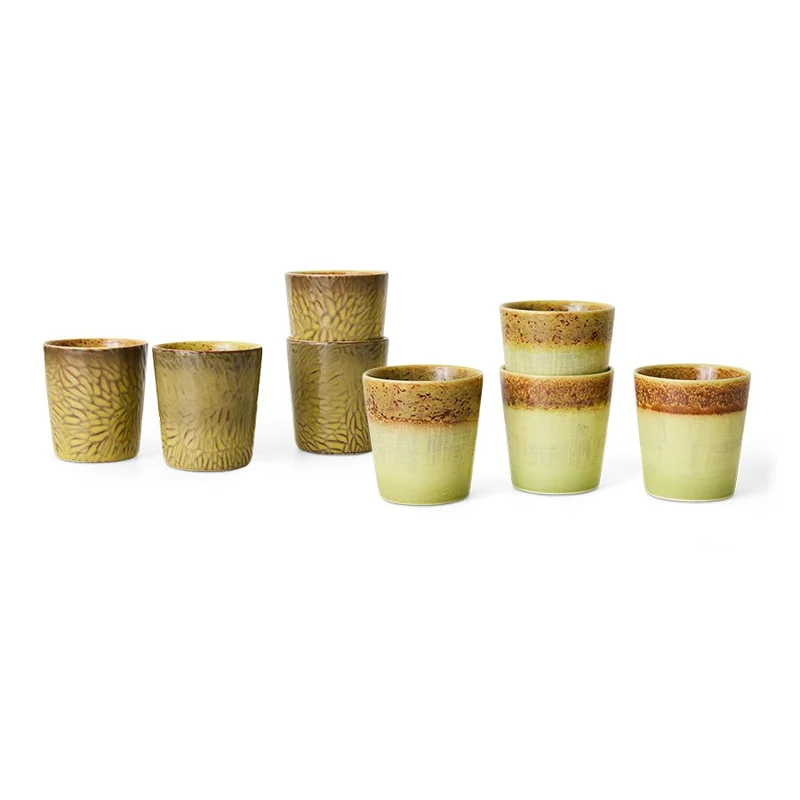 70's ceramics: Van Gogh Kaffeetassen, sunflowers (set von 2)