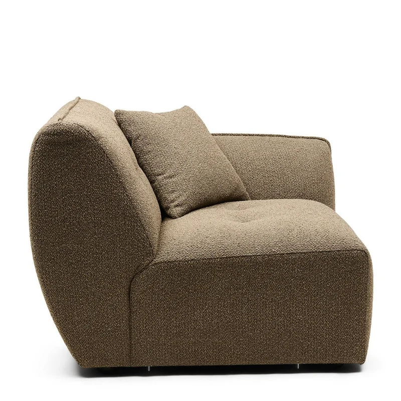 Sofa Lugano Peluche Bouclé Classic Brown