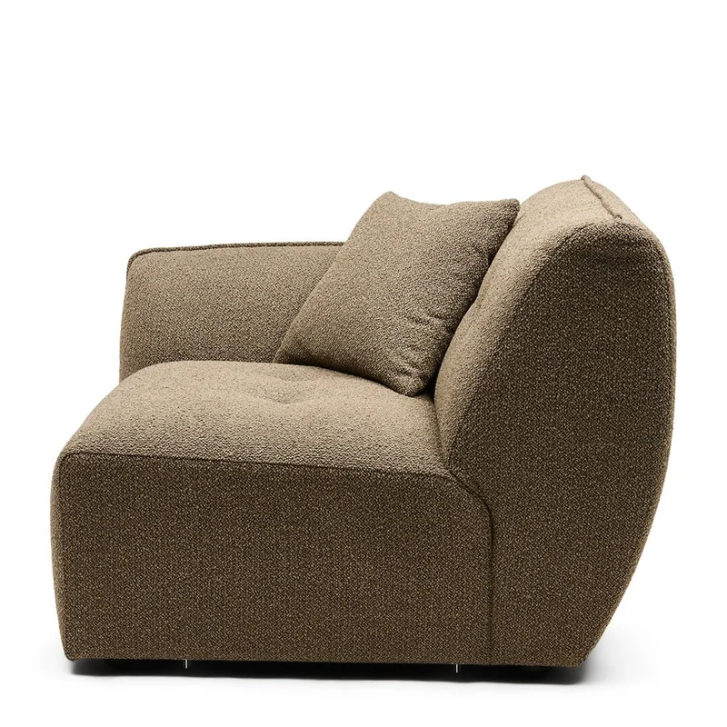 Sofa Lugano Peluche Bouclé Classic Brown