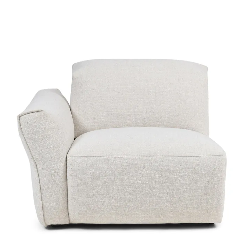 Sofa Isola rich tweed antique white