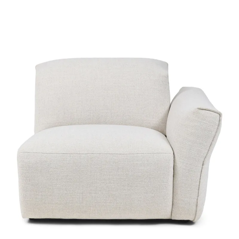 Sofa Isola rich tweed antique white