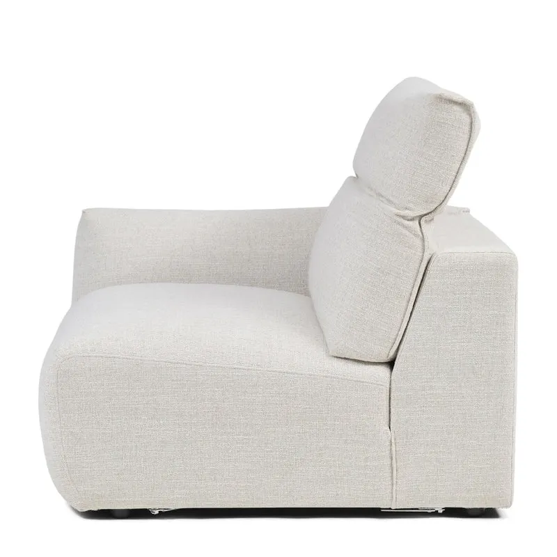 Sofa Isola rich tweed antique white