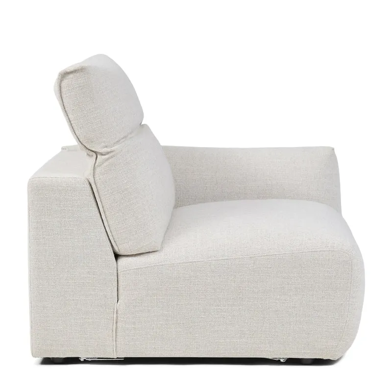 Sofa Isola rich tweed antique white