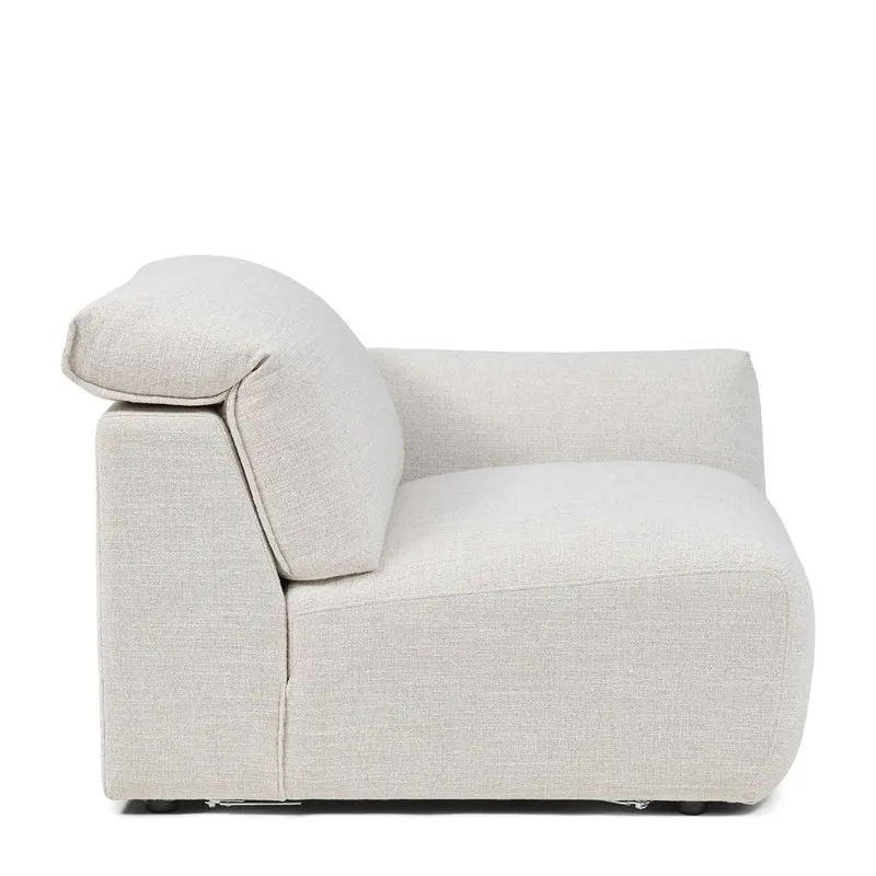 Sofa Isola rich tweed antique white