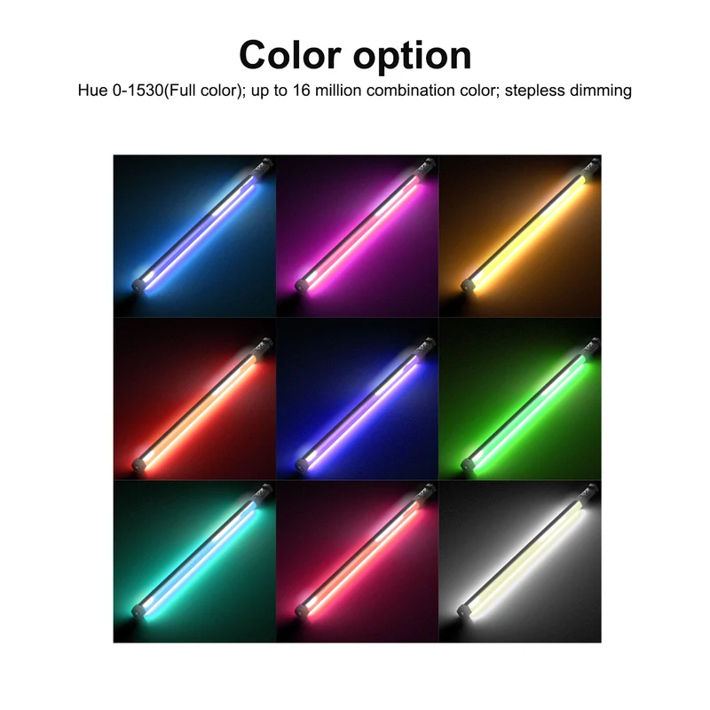 GVM-BD-100D RGB & Bi-Color Wand Light 2 Light Kit