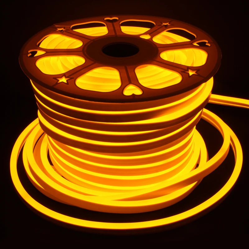 LED Neon Flex Gul 50 meter