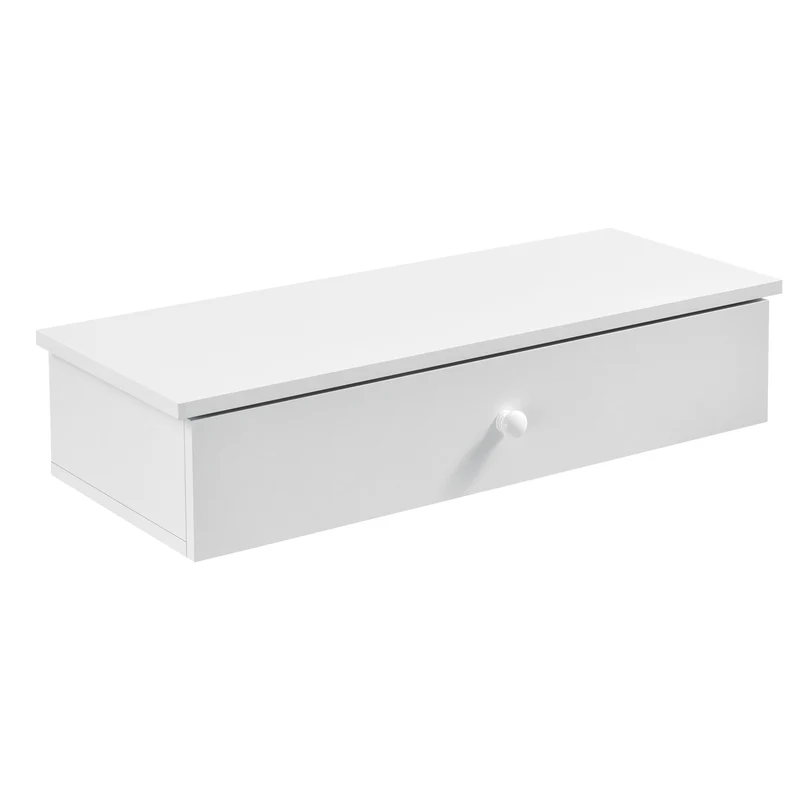 Wandregal 60 x 24 x 12,6 cm mit Staufach in versch. Farben en.casa