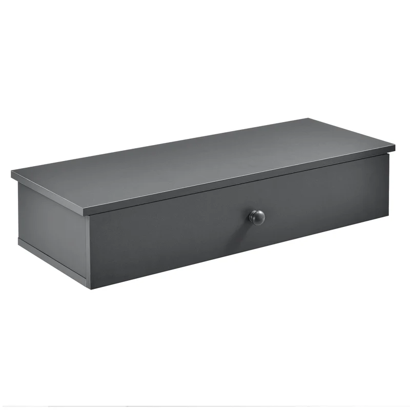 Wandregal 60 x 24 x 12,6 cm mit Staufach in versch. Farben en.casa