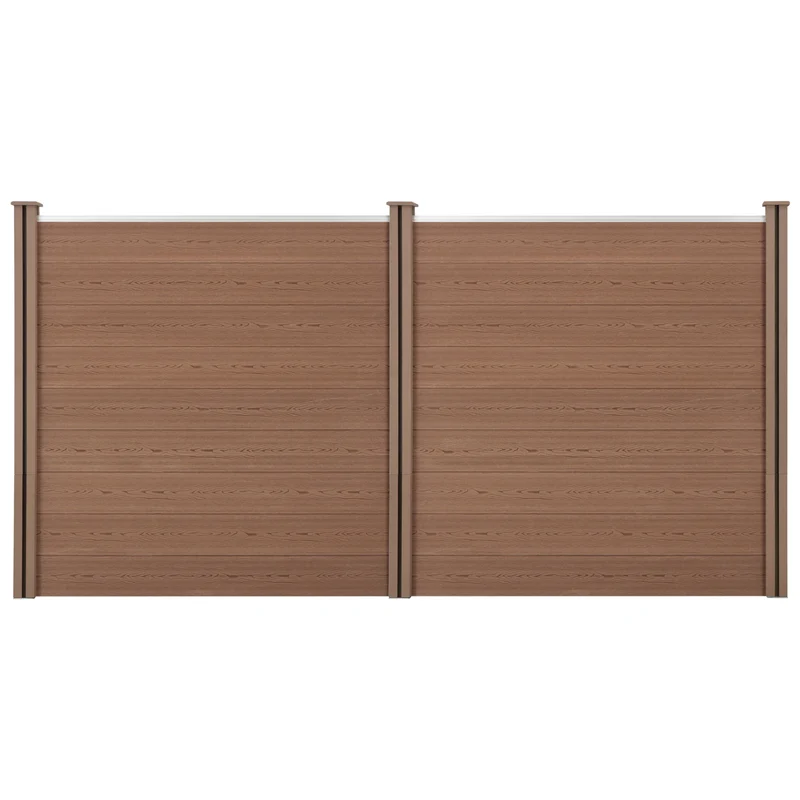 Gartenzaun Getafe WPC mit Pfosten versch. Farben neu.holz
