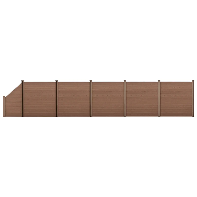 WPC Gartenzaun mit Schrägelement [neu.holz]