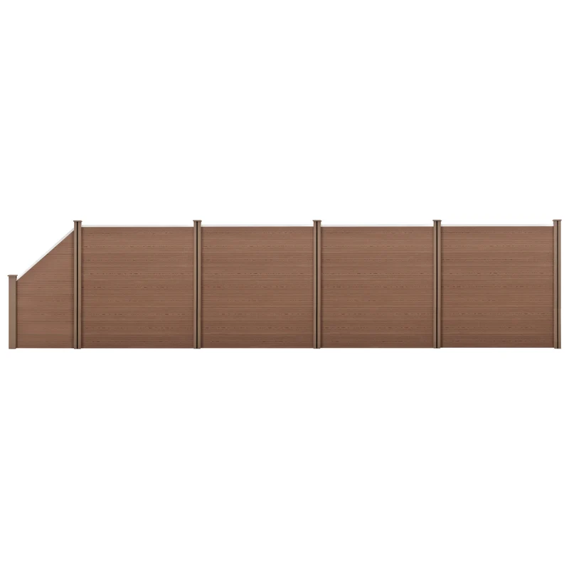 WPC Gartenzaun mit Schrägelement [neu.holz]