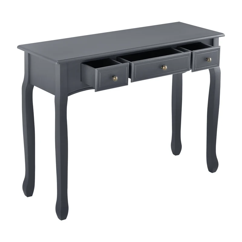 Konsolentisch Hirschhorn 100x35x78cm mit 3 Schubladen in versch. Farben [en.casa]