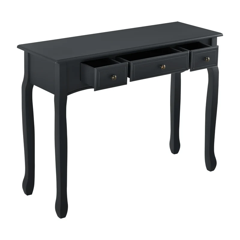 Konsolentisch Hirschhorn 100x35x78cm mit 3 Schubladen in versch. Farben [en.casa]
