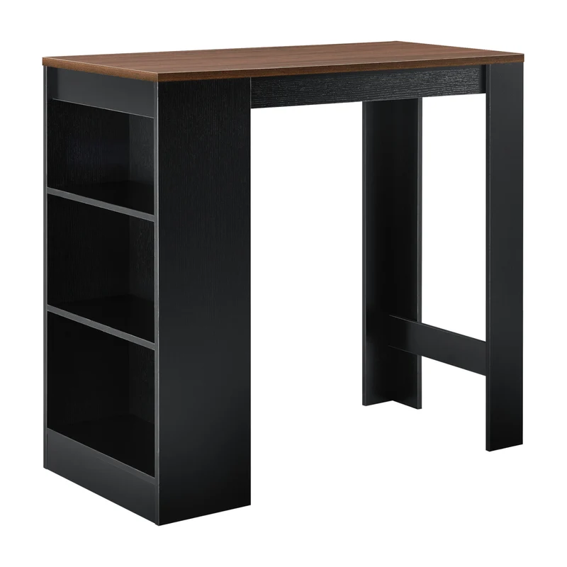 Bartisch Kouvola mit 3 Fächern 110x50x103 cm in versch. Farben [en.casa]