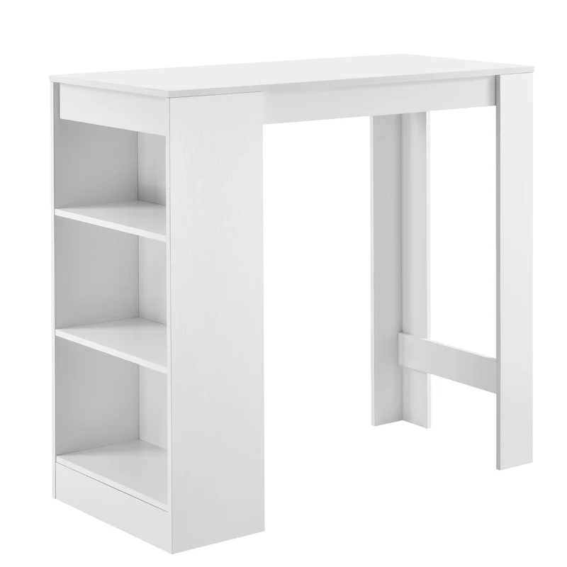 Bartisch Kouvola mit 3 Fächern 110x50x103 cm in versch. Farben [en.casa]