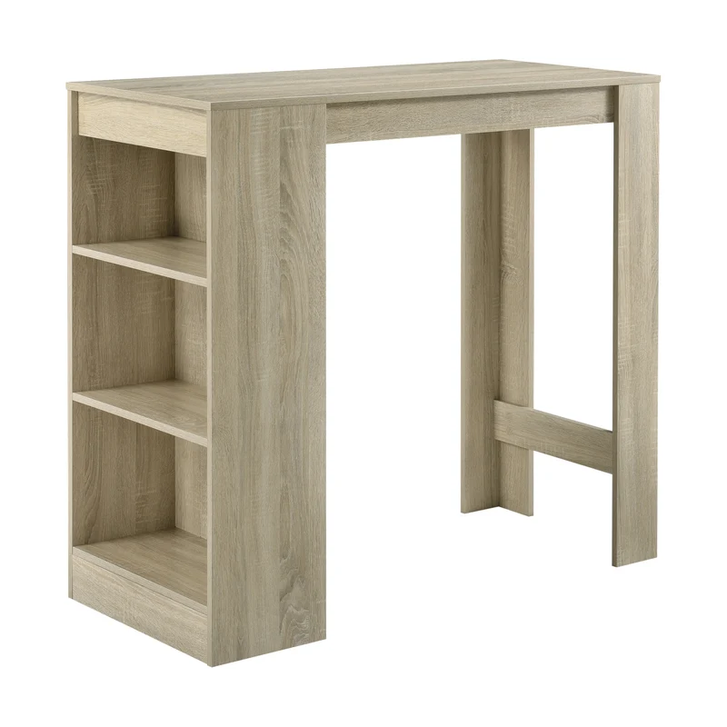 Bartisch Kouvola mit 3 Fächern 110x50x103 cm in versch. Farben [en.casa]