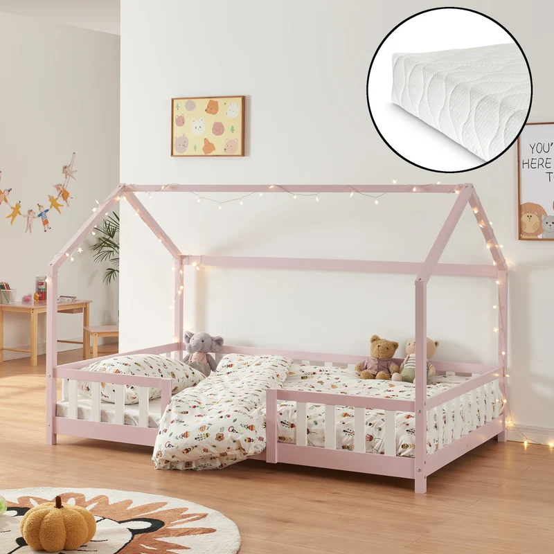 Kinderbett Sisimiut mit Matratze [en.casa]