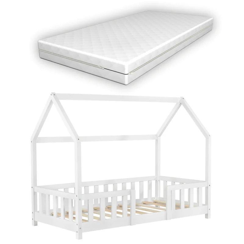 Kinderbett Sisimiut mit Matratze [en.casa]