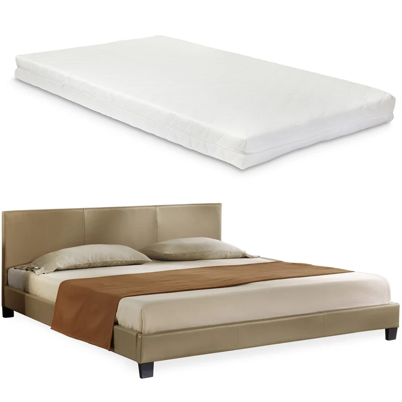 Kunstlederbett mit Matratze Kunstlederbezug Corium