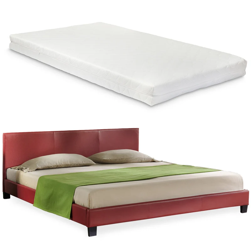 Kunstlederbett mit Matratze Kunstlederbezug Corium