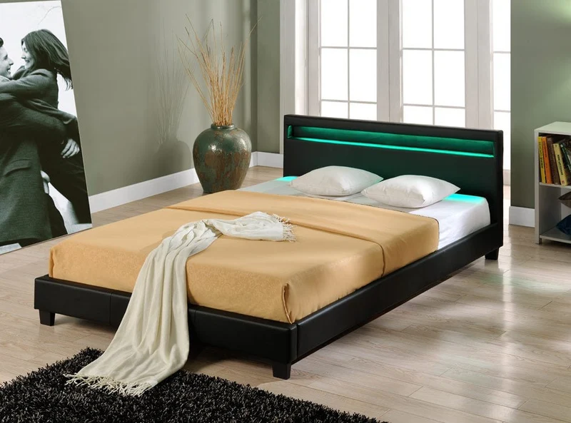 LED Polsterbett Paris in versch. Farben und Größen [Corium]